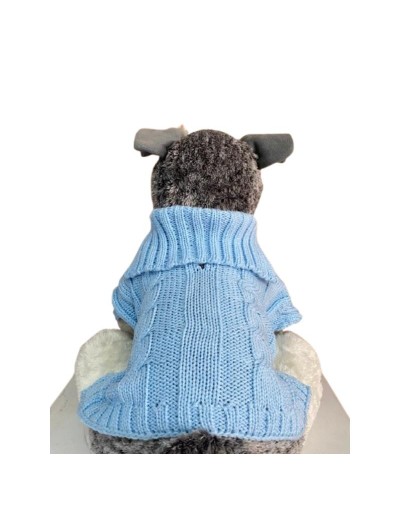 Ruana para mascotas azul