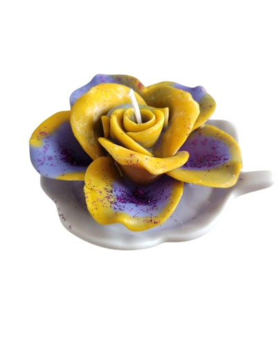 Vela Rosa en porcelana 