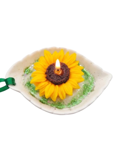Vela Girasol en porcelana 