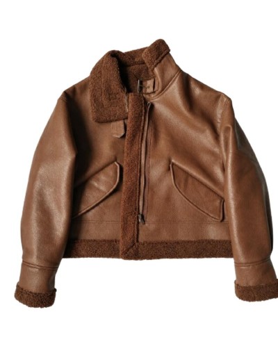 Chaqueta Venus Miel 🤎🤍 | Chaqueta Ovejera Mujer en Tendencia