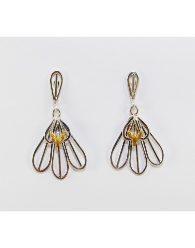 Aretes plumas de aves