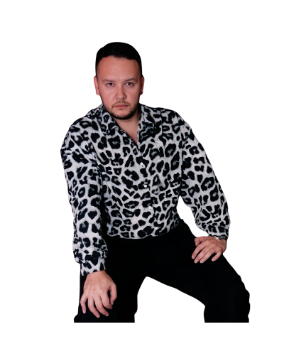 Animal print negra trasparente