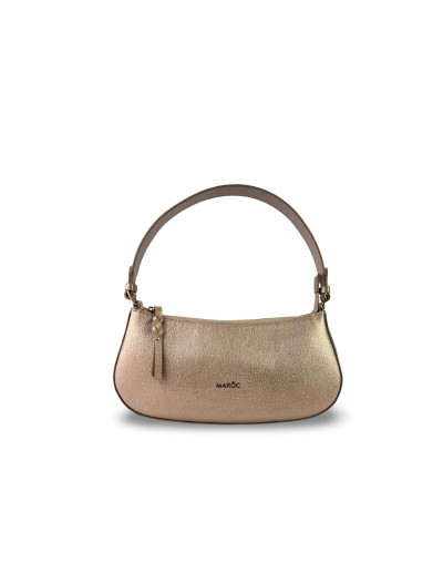 BOLSO MUJER BAGUETTE CURVO CUERO