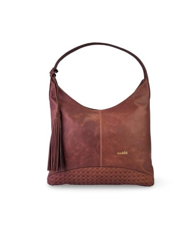 BOLSO MUJER HOBO MINIMALISTA CUERO