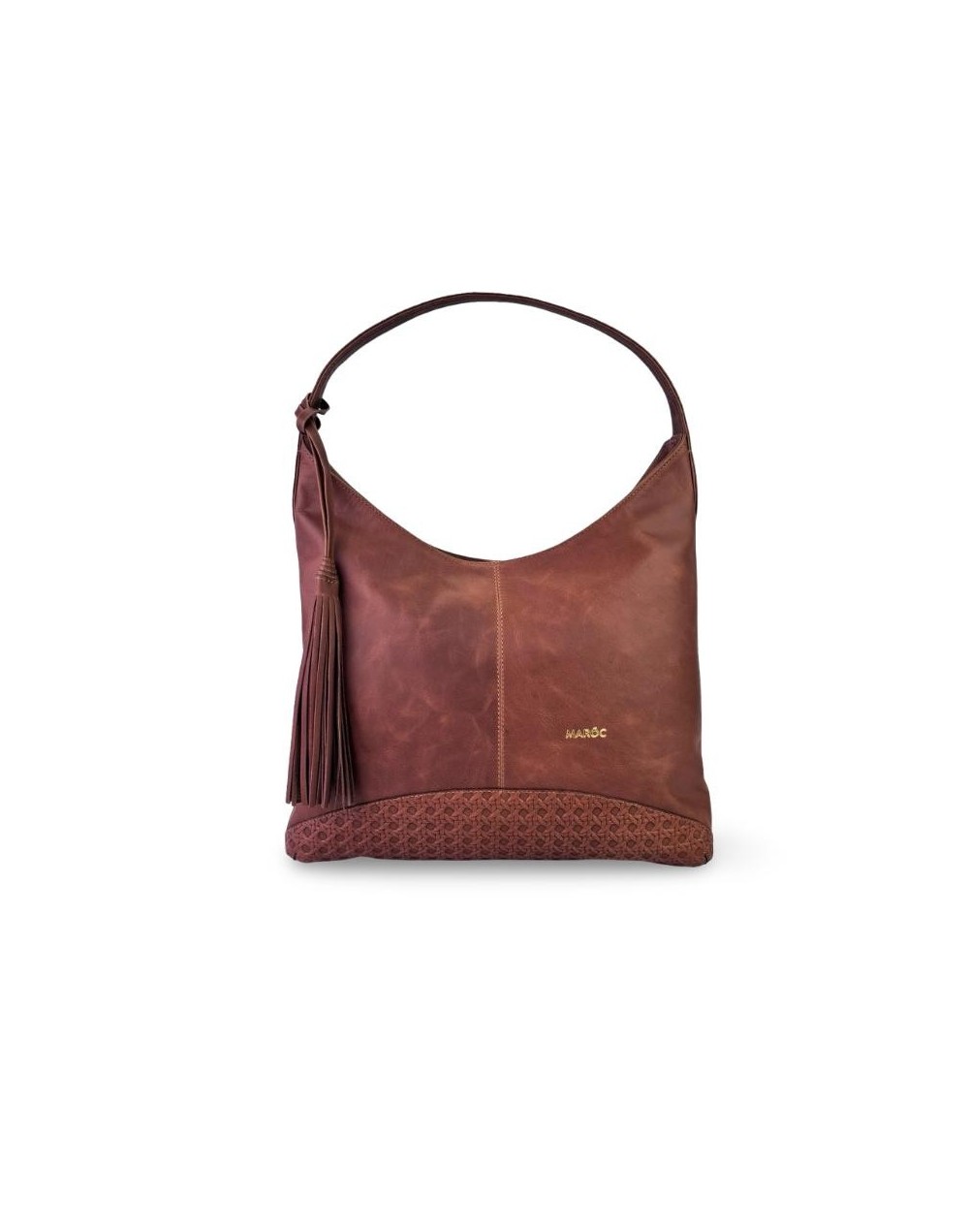 BOLSO MUJER HOBO MINIMALISTA CUERO