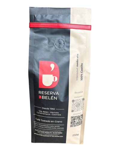Café tostado en grano x 250g