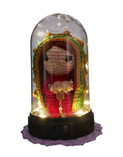 mini virgen de guadalupe amigurumi
