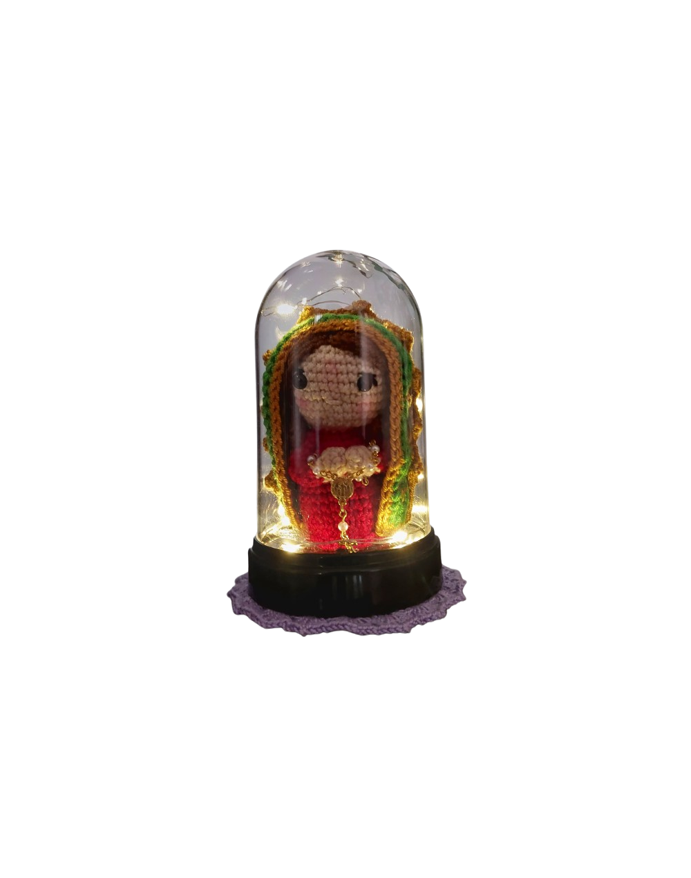 mini virgen de guadalupe amigurumi