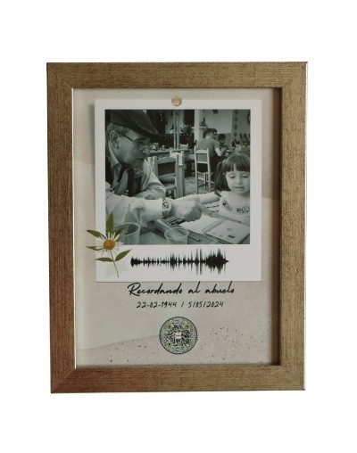 Cuadro En Memoria con Arte Sonoro · Crea Artsound Gifts Bogotá
