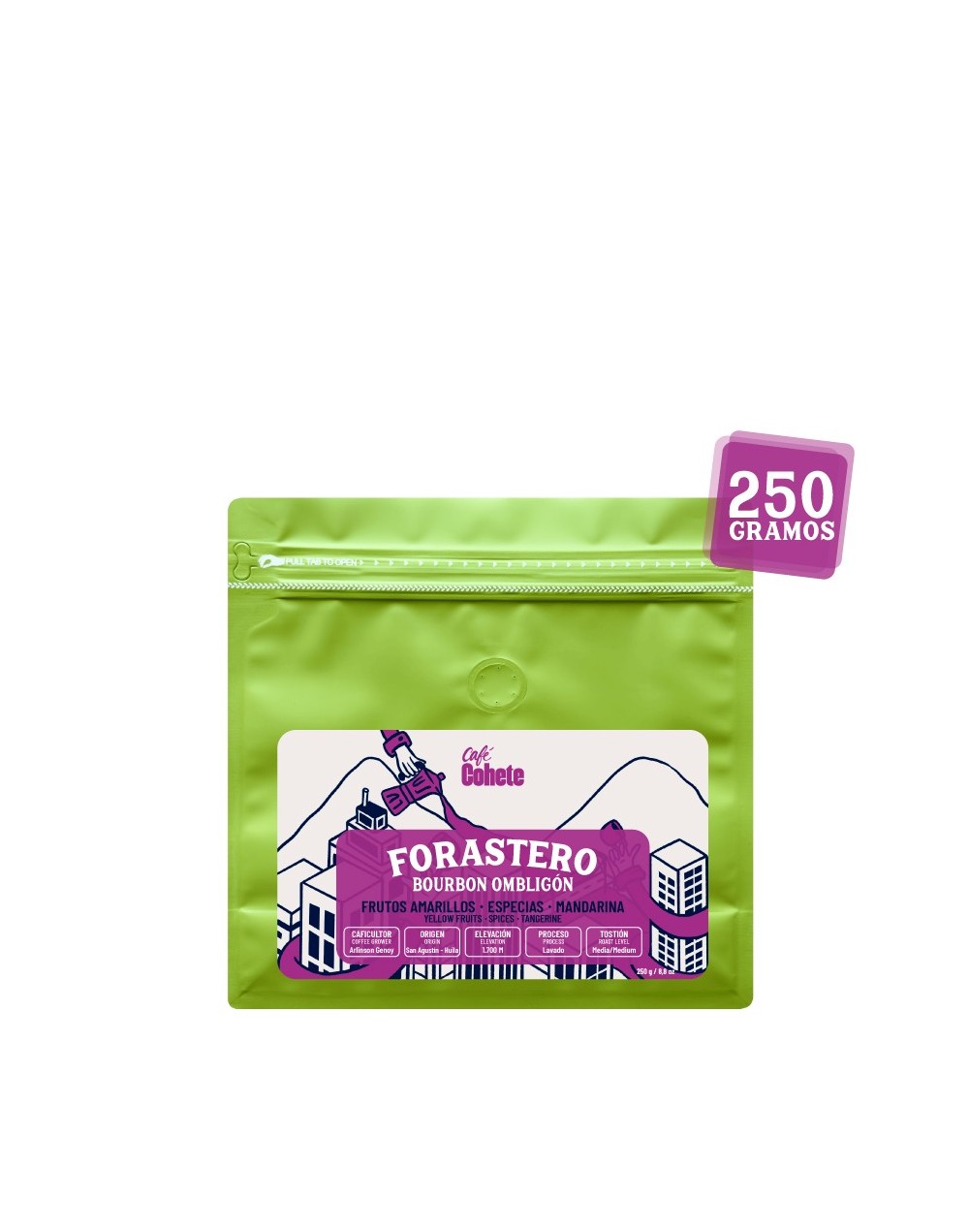 Café De Especialidad Forastero (Bourbon Ombligón) - 250 g