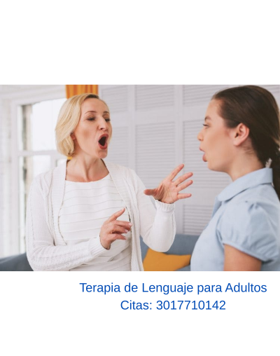 Terapia de Lenguaje para adultos y adulto mayor