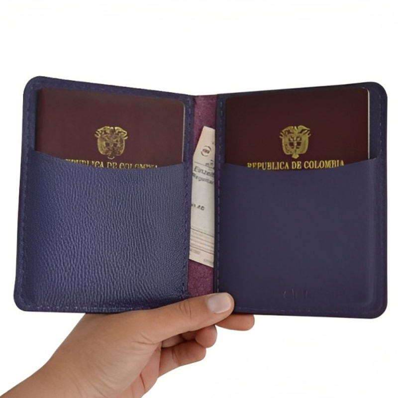 Porta pasaporte e3 morado