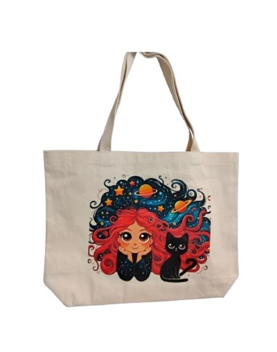 Bolsa grande estampada 