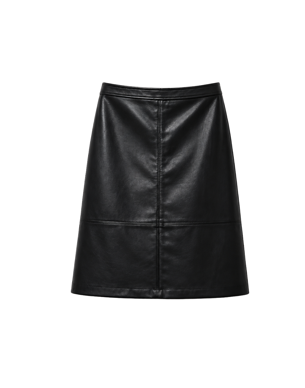 Falda Cuerina negra larga