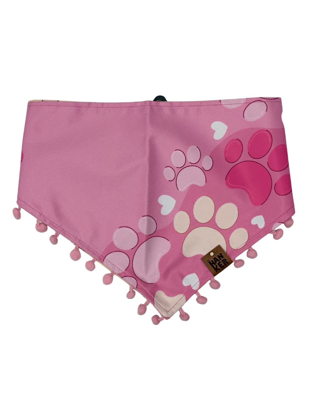 Pañoleta para perros y gatos Huellas con Pompones | Hanker Pets