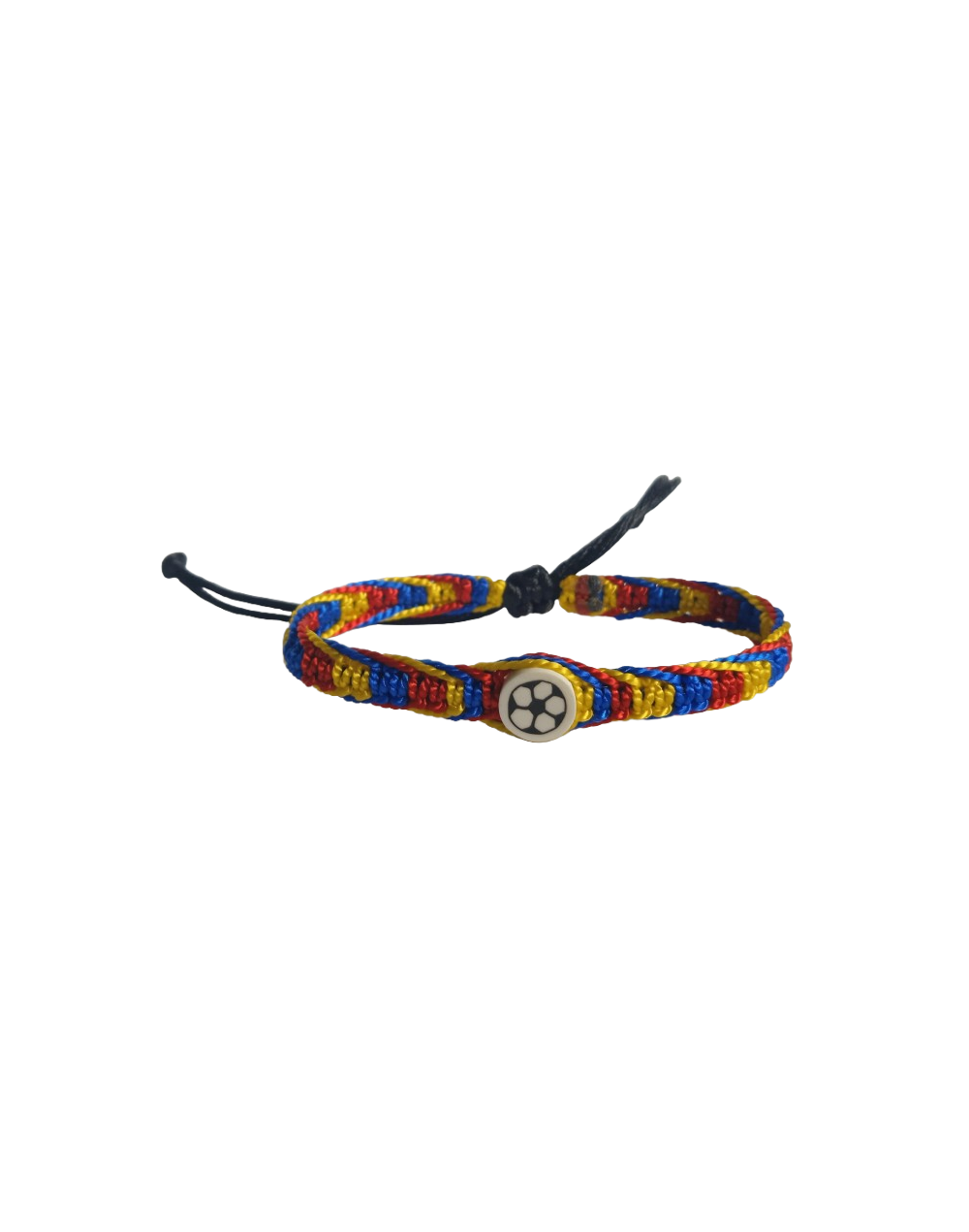Manilla Colombia Tricolor con Dije de Balón de Fútbol X DOCENA