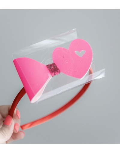 Diadema satinada Corazón Bouk