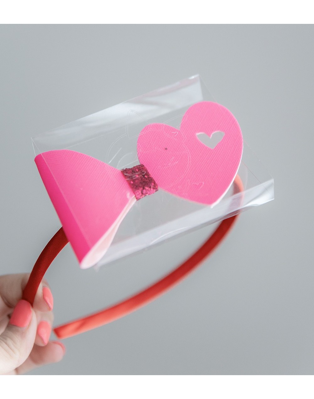 Diadema satinada Corazón Bouk
