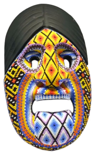 Artesanía máscara abuela tradicional putumayo