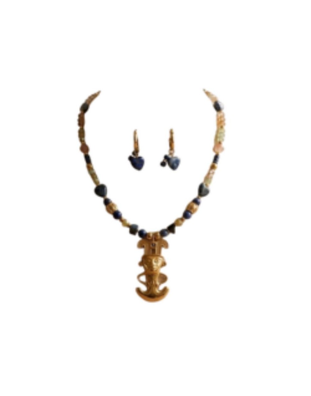 Conjuntos Precolombinos piedras Lapizlazuli 