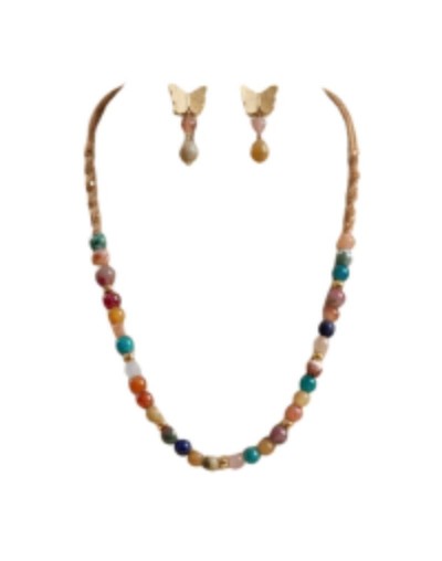 Conjunto de agatas de colores 
