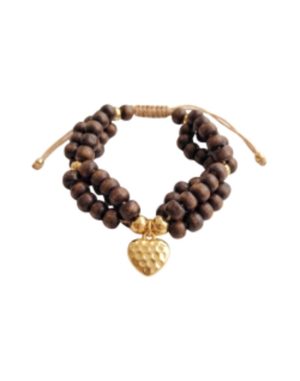 Pulsera Madera y corazón