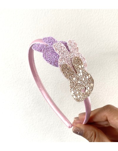 Diadema satinada Bouk Figuras  Corazón  Conejo  Estrella
