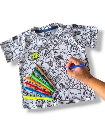Camiseta coloreable  - FUTBOLEROS