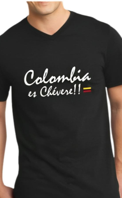 Camiseta estampada colombia es chévere