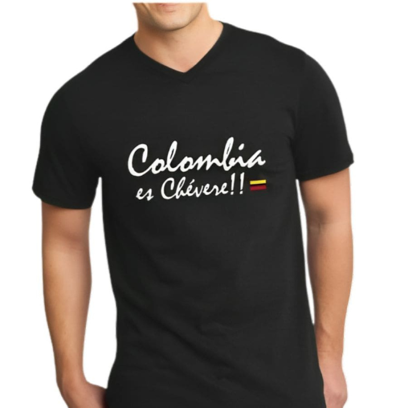 Camiseta estampada colombia es chévere