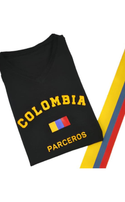 Camiseta estampada colombia parceros