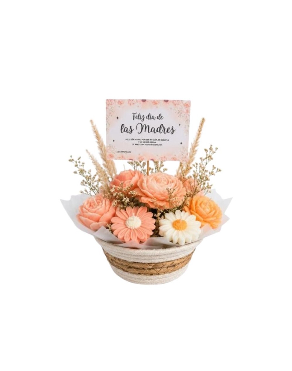 Bouquet Aurora – Velas con tarjeta personalizada | Armonía'd