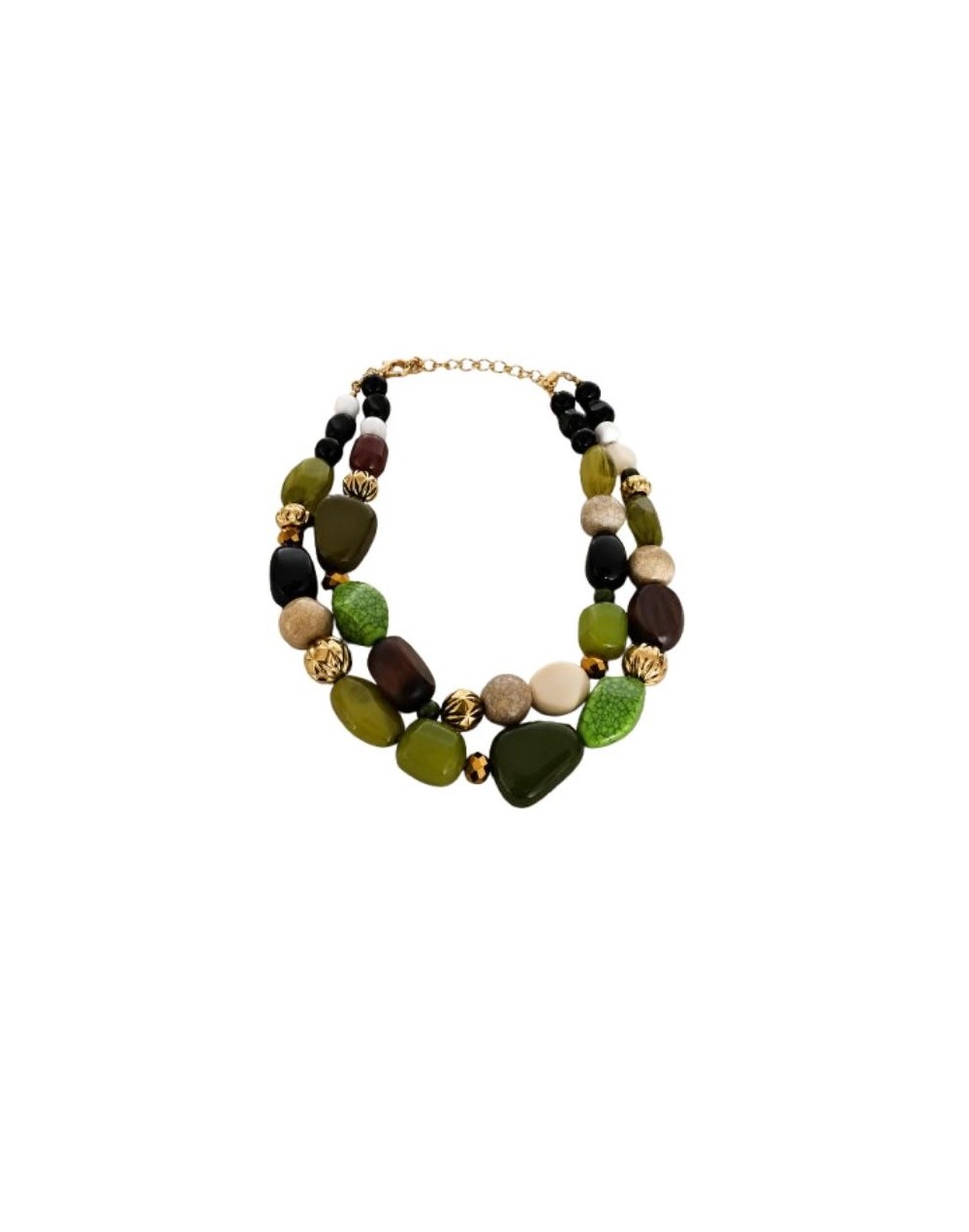 Collar Doble Capa en Cuentas Acrílicas – Elegancia que Resalta tu Estilo