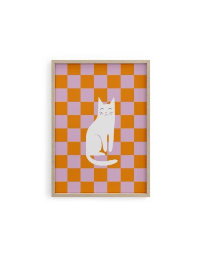 Poster Decorativo de Gatos | Meow Vibes Only – Pineappy