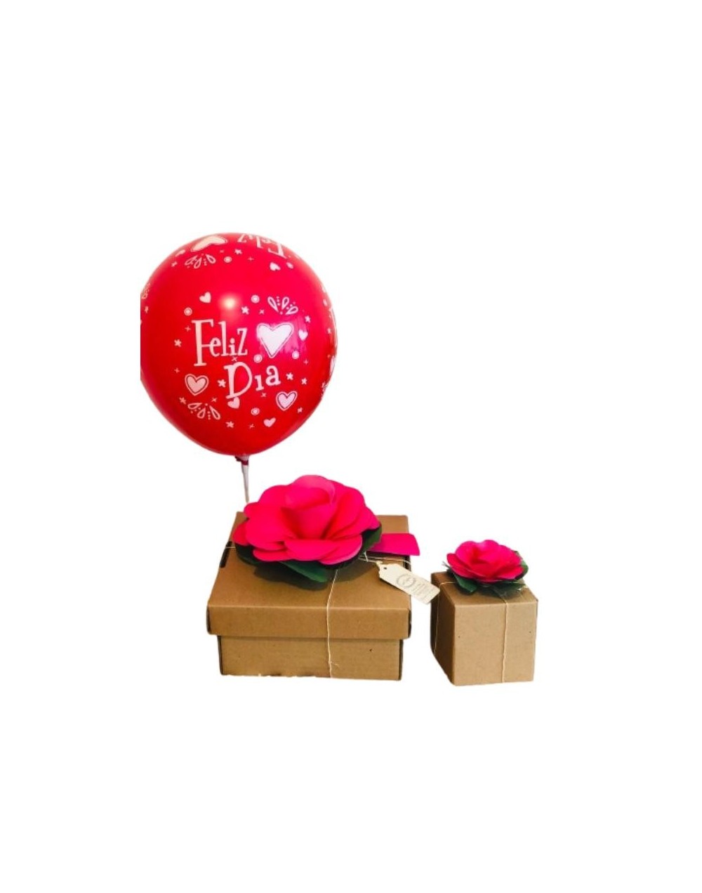 Desayuno sorpresa con flor en papel y mug personalizado