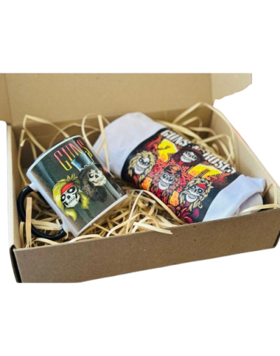 Kit Camiseta premium + Mug personalizado de Bandas de musica