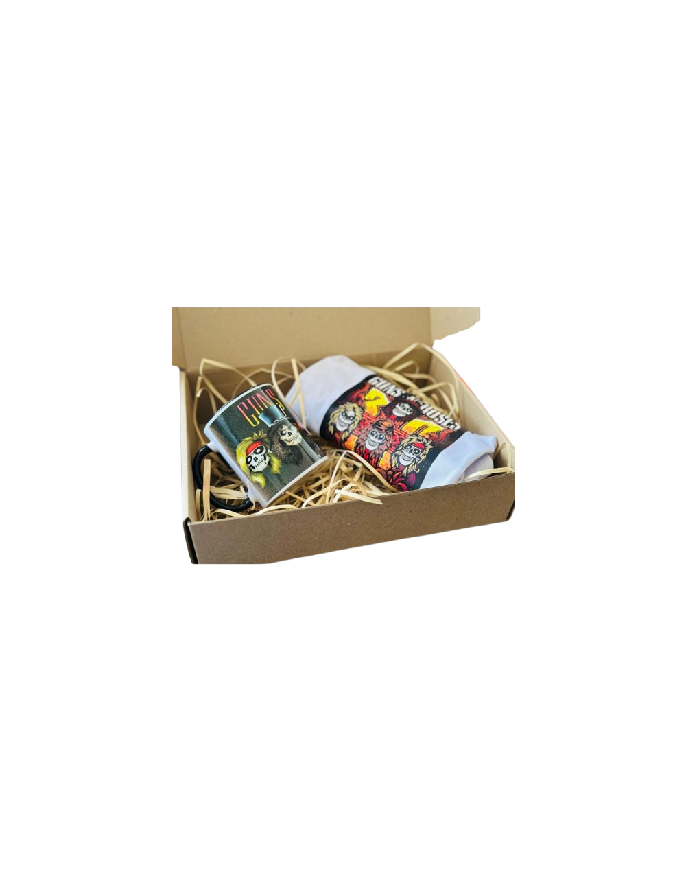 Kit Camiseta premium + Mug personalizado de Bandas de musica