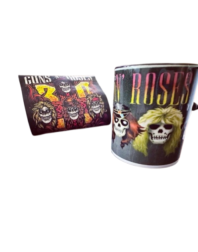 Kit Camiseta premium + Mug personalizado de Bandas de musica