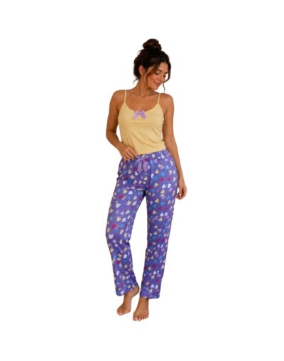 Pantalon largo tiras dama  estampado 