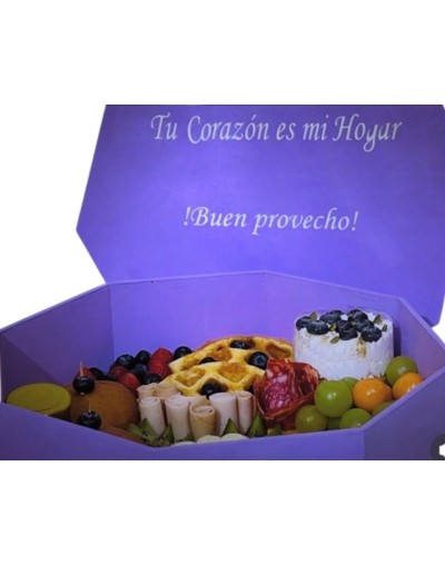 Cajas sorpresa de charcutería y postre 