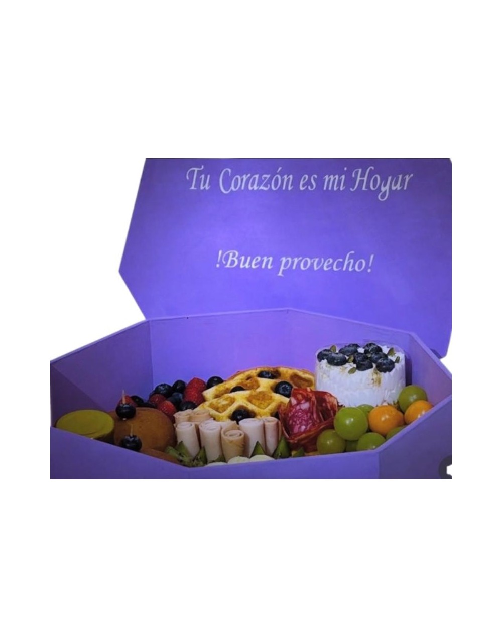 Cajas sorpresa de charcutería y postre 