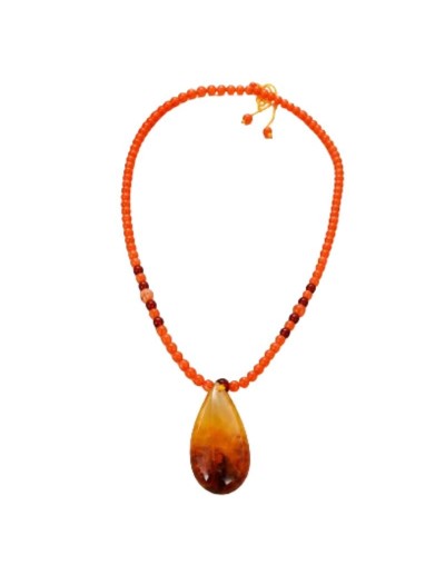 Collar con Dije de Ámbar Báltico – Energía Positiva y Bienestar Natural