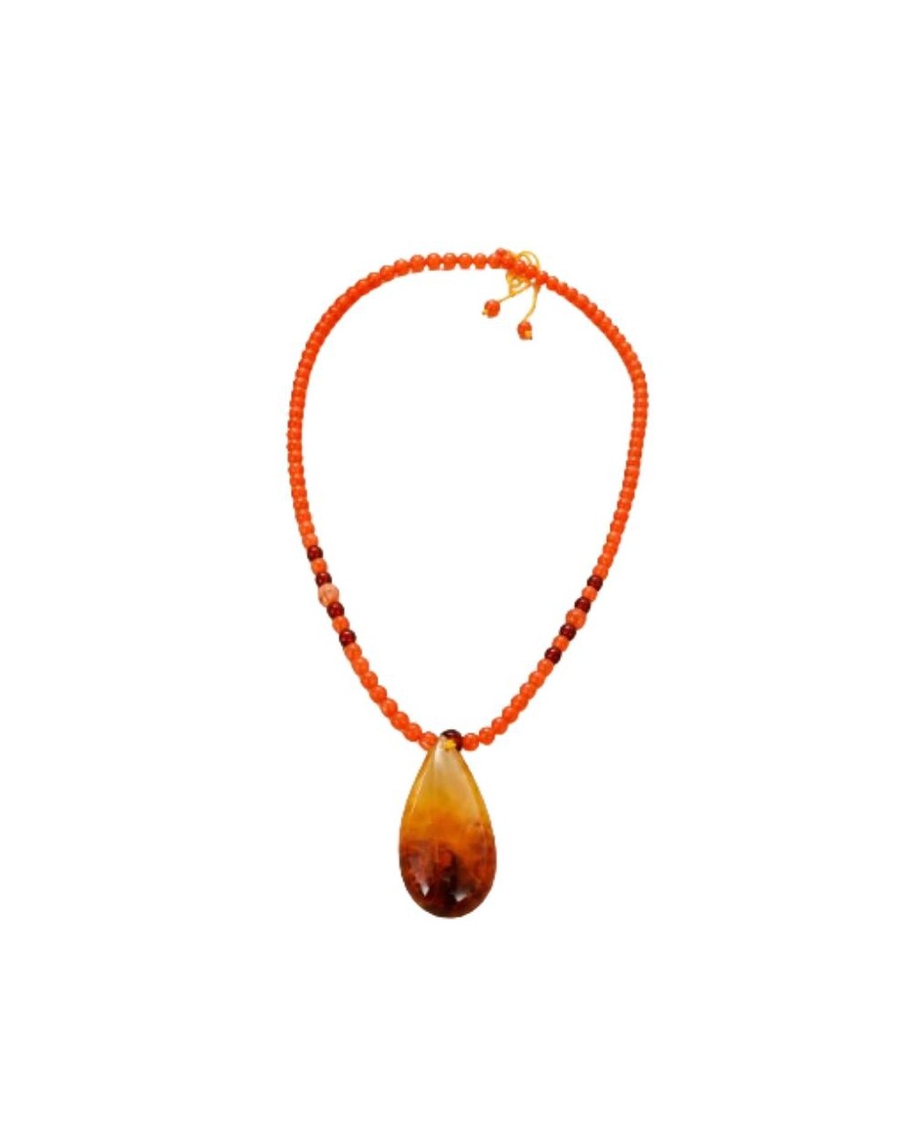 Collar con Dije de Ámbar Báltico – Energía Positiva y Bienestar Natural