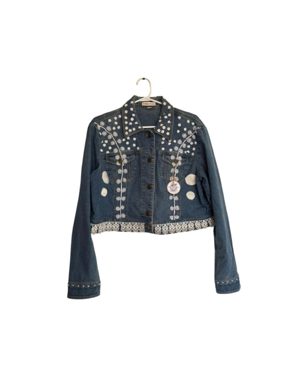 Chaqueta Denim Bordada