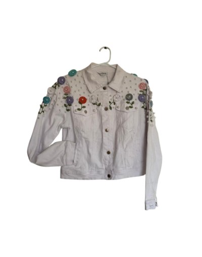 Chaqueta Blanca Floral