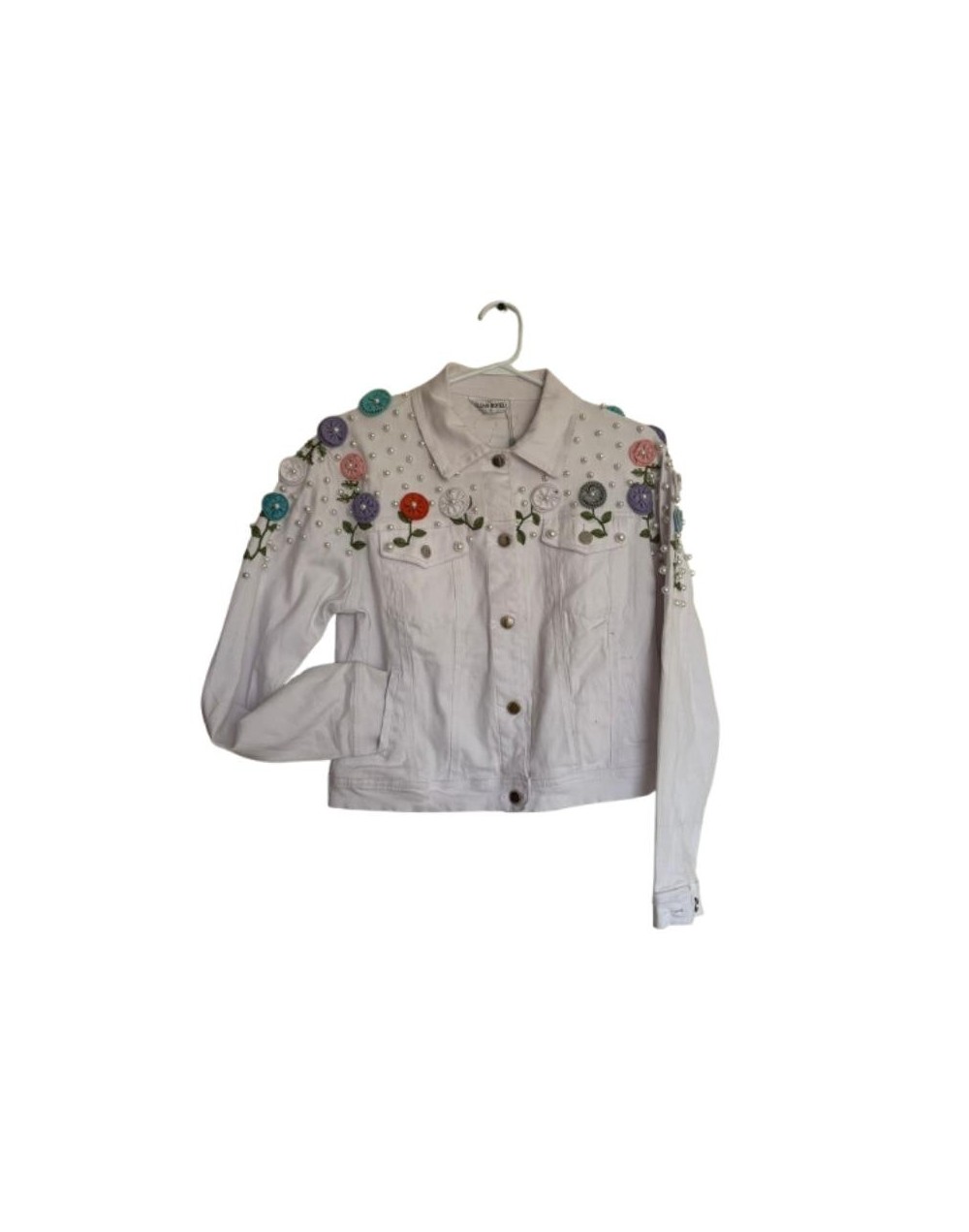 Chaqueta Blanca Floral