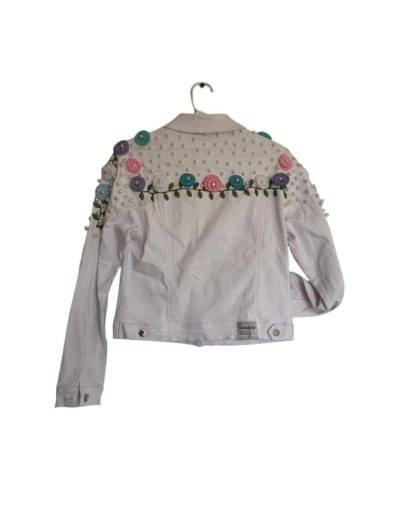 Chaqueta Blanca Floral