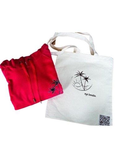  Kit Personalizado Hoodie Premium + Tote Bag