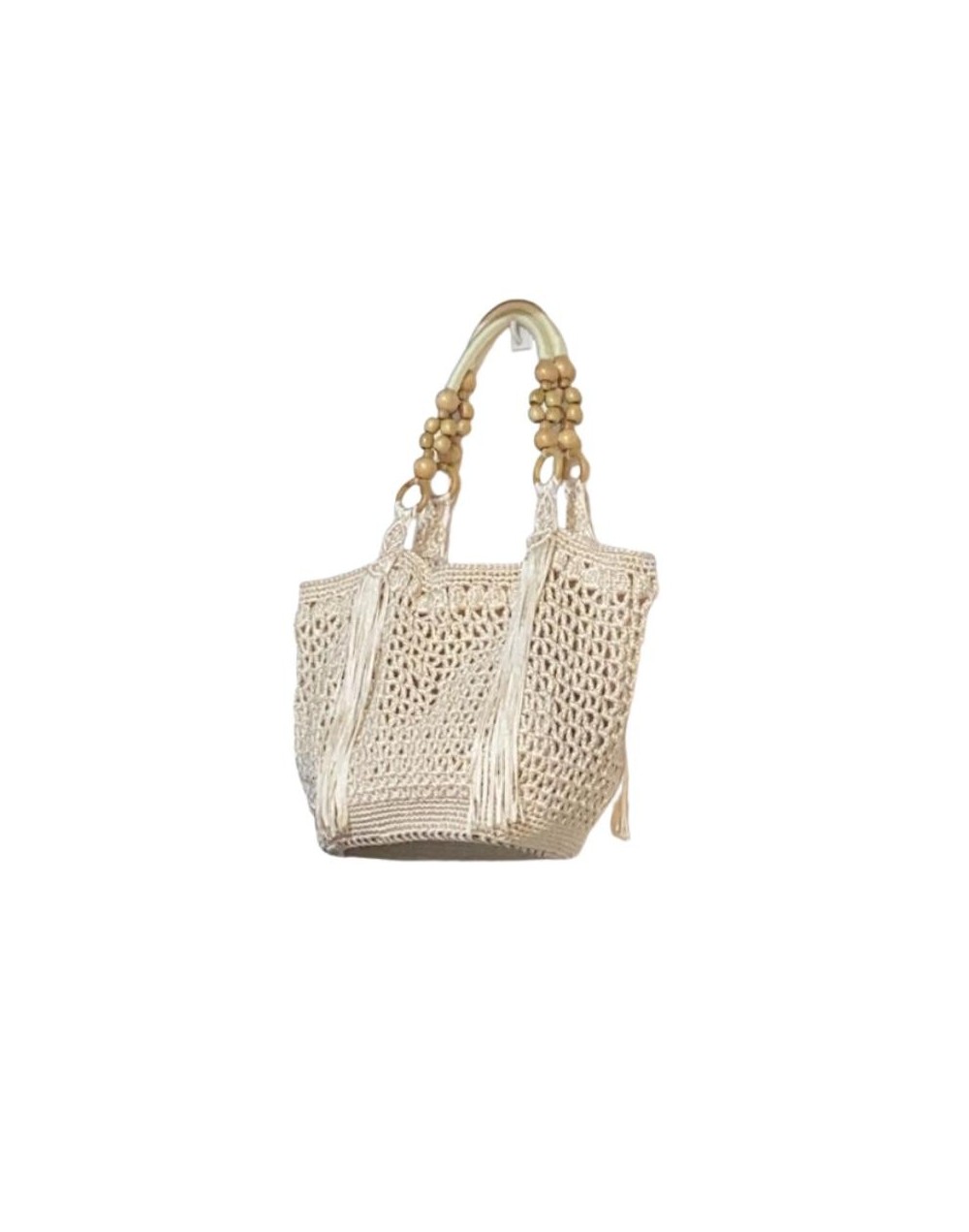 Bolso Artesanal Macramé Natural