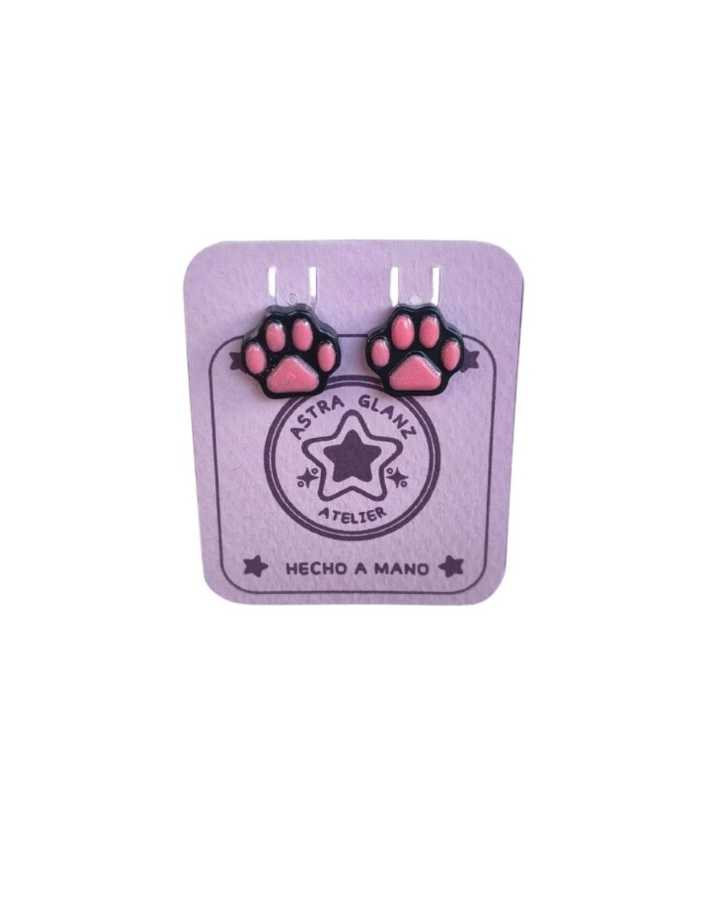 Aretes Topito Patita de Gato